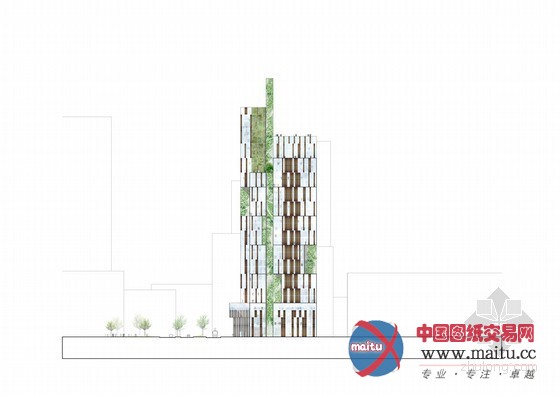 urban mountain设计的挪威“绿色剃刀”办公楼