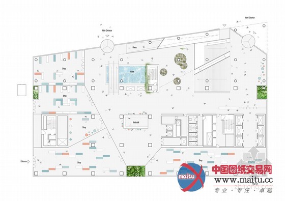 urban mountain设计的挪威“绿色剃刀”办公楼