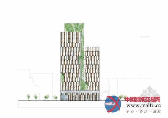 urban mountain设计的挪威“绿色剃刀”办公楼