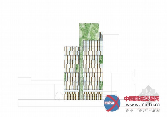 urban mountain设计的挪威“绿色剃刀”办公楼