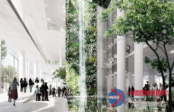 urban mountain设计的挪威“绿色剃刀”办公楼