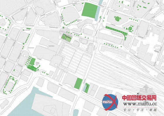 urban mountain设计的挪威“绿色剃刀”办公楼