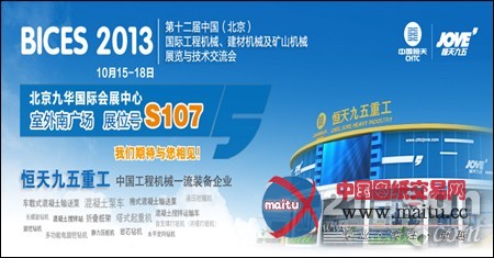 聚焦BICES 2013 恒天九五邀您共赏展会精彩