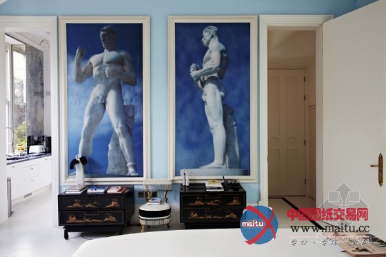 优雅的淡蓝色住宅 十分的特别