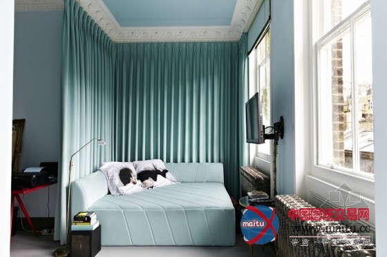 优雅的淡蓝色住宅 十分的特别