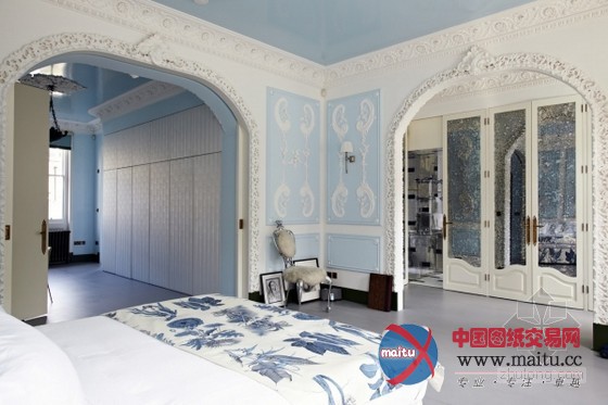 优雅的淡蓝色住宅 十分的特别