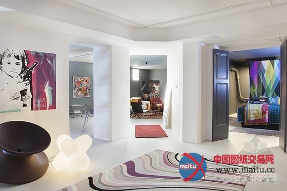 色彩混搭的摩登公寓设计 简约舒适