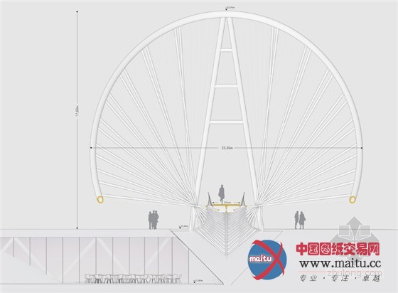 penda设计的英国索尔福德椭圆草地桥