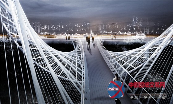 penda设计的英国索尔福德椭圆草地桥