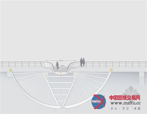 penda设计的英国索尔福德椭圆草地桥