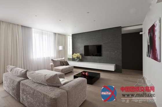 莫斯科现代典雅公寓设计 体会极致的优雅