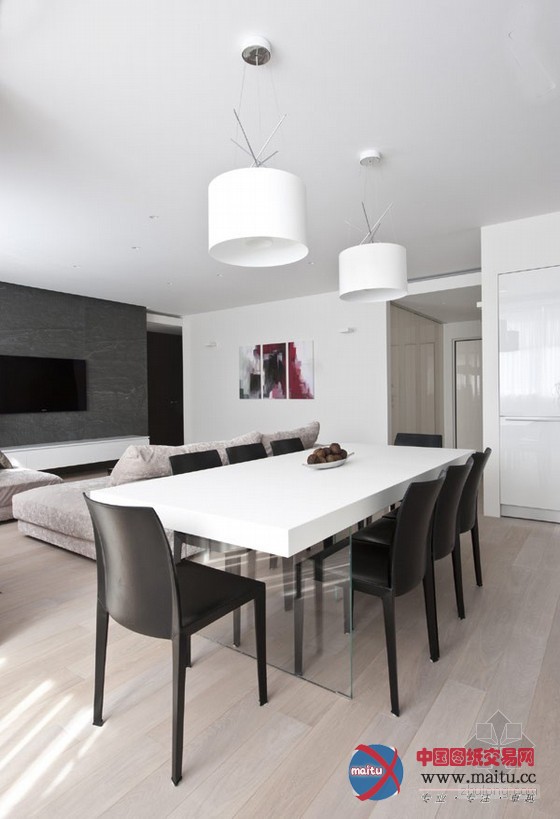 莫斯科现代典雅公寓设计 体会极致的优雅