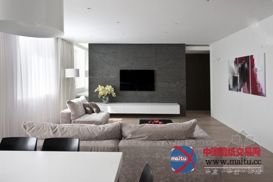 莫斯科现代典雅公寓设计 体会极致的优雅