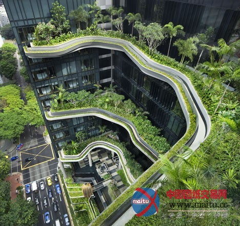 WOHA设计的新加坡皇家公园上的皮克林酒店