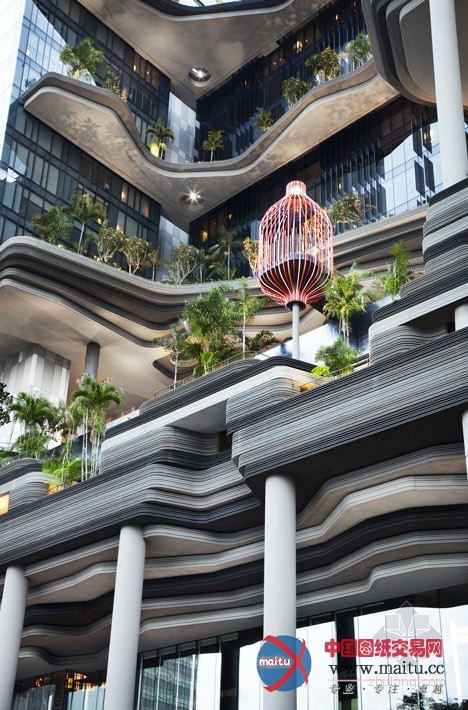 WOHA设计的新加坡皇家公园上的皮克林酒店