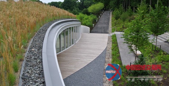 HMWhite设计的纽约布鲁克林植物园游客中心