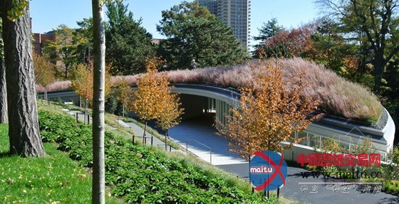 HMWhite设计的纽约布鲁克林植物园游客中心