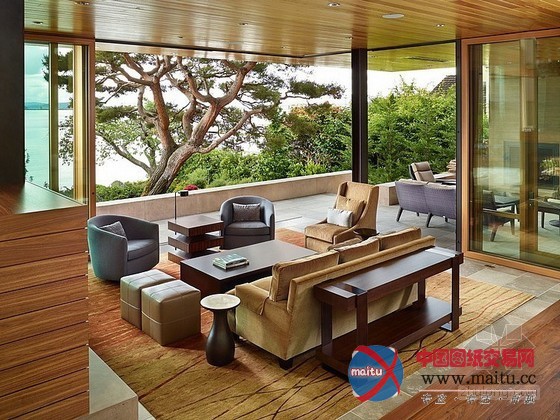 西雅图湖畔典雅豪华的住宅设计 尽享迷人风景