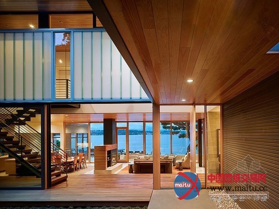 西雅图湖畔典雅豪华的住宅设计 尽享迷人风景