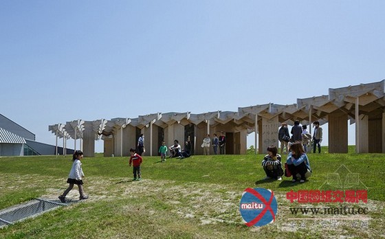 隈研吾设计的日本九州博物馆几何馆