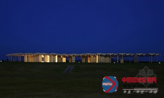 隈研吾设计的日本九州博物馆几何馆