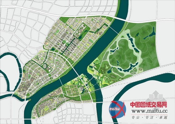 “水绿环城”——衡阳来雁新城大型规划竞赛头奖