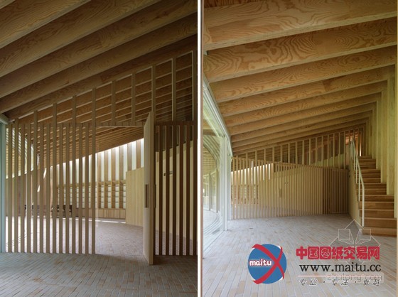 坂茂设计的日本villa sengokubara别墅庭院