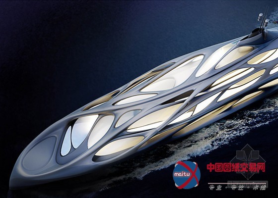 扎哈•哈迪德为德国造船商设计超级游艇