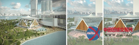 坂茂设计的香港“变形翅膀”M+博物馆