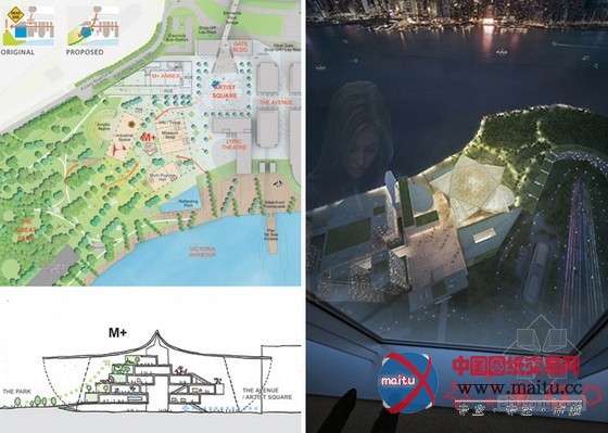 坂茂设计的香港“变形翅膀”M+博物馆