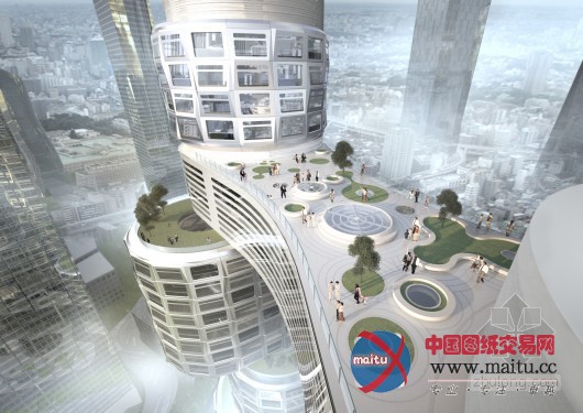 Asymptote设计的韩国渐进架构摩天大楼