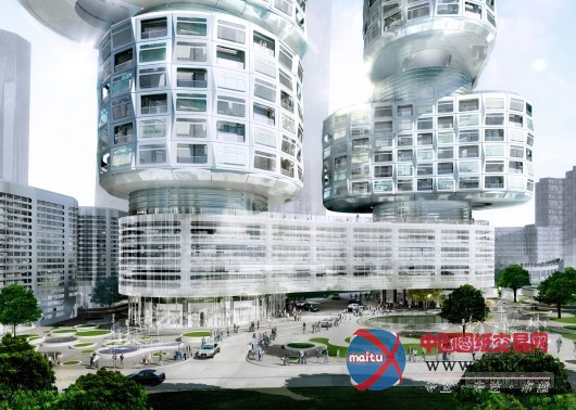 Asymptote设计的韩国渐进架构摩天大楼