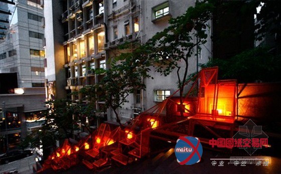 Edge设计的中国香港居民区楼梯景观