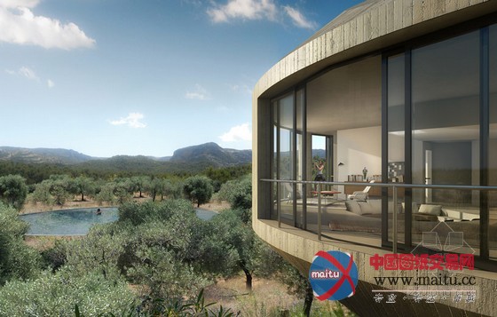 johnston marklee设计的西班牙圆形住宅