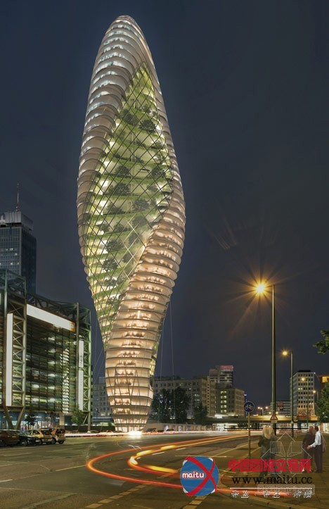 Agnieszka Preibisz等设计的德国Green8摩天大楼