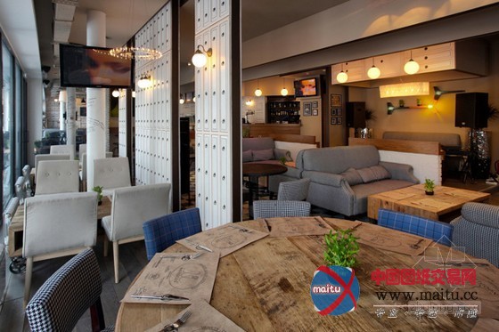 哈萨克斯坦Altyn-Alma面条店装修设计 颇具特色与气质