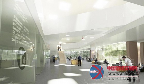 Chevalier Morales设计的加拿大皮埃尔图书馆