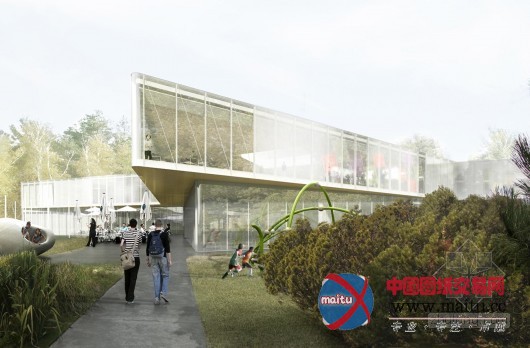 Chevalier Morales设计的加拿大皮埃尔图书馆