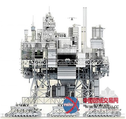 Manuel Dominguez设计的21世纪“可移动”城市