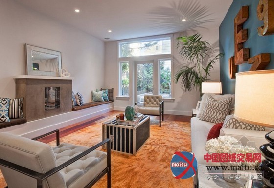 旧金山美丽艺术色彩住宅设计 空间雅致有韵味