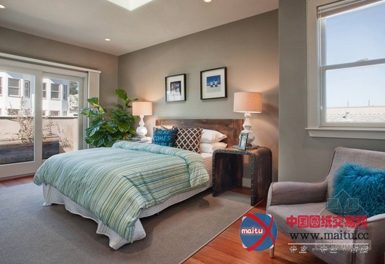 旧金山美丽艺术色彩住宅设计 空间雅致有韵味