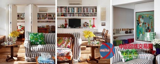 丰富色彩配饰的巴西公寓设计