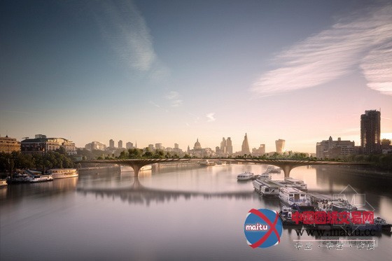 Thomas Heatherwick设计的英国伦敦花园大桥