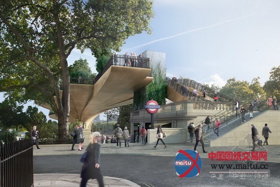 Thomas Heatherwick设计的英国伦敦花园大桥