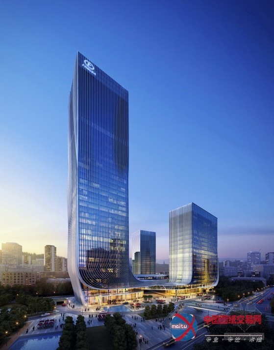 Huasen Architects设计的中国深圳漩涡状商业综合体入围“方大企业总部”设计