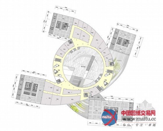 Huasen Architects设计的中国深圳漩涡状商业综合体入围“方大企业总部”设计