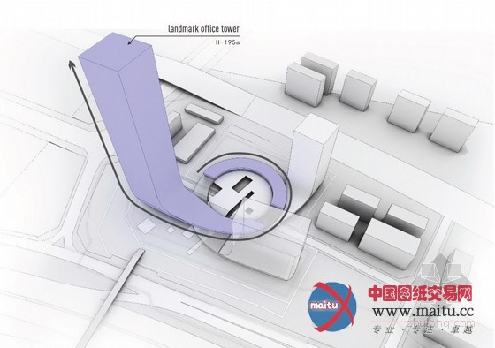 Huasen Architects设计的中国深圳漩涡状商业综合体入围“方大企业总部”设计