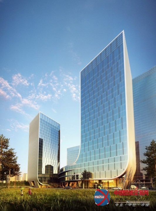 Huasen Architects设计的中国深圳漩涡状商业综合体入围“方大企业总部”设计