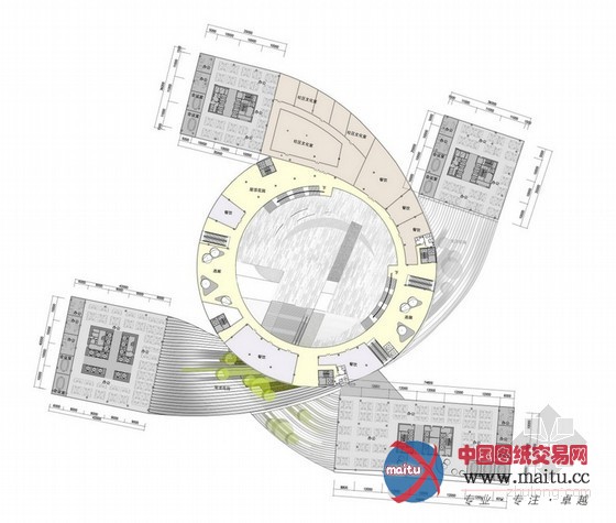Huasen Architects设计的中国深圳漩涡状商业综合体入围“方大企业总部”设计