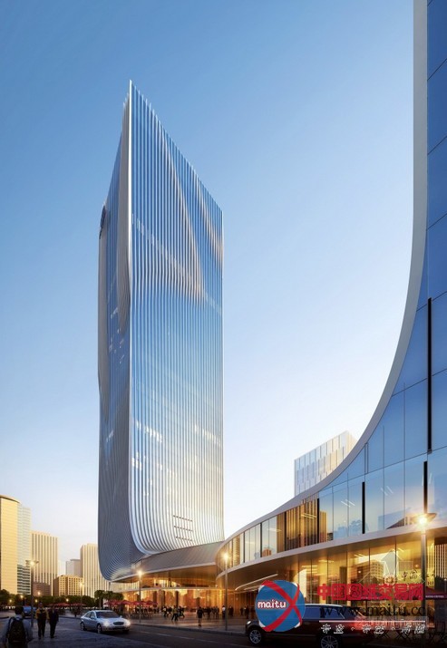 Huasen Architects设计的中国深圳漩涡状商业综合体入围“方大企业总部”设计